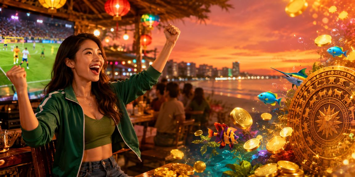 Người dùng tại chợ đêm Đà Nẵng kiểm tra kết quả xổ số và cá cược trực tuyến